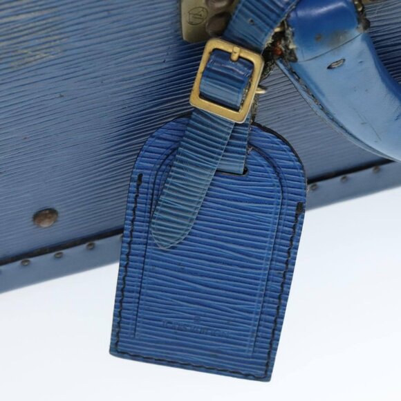LOUIS VUITTON Epi Alzer 65 Trunk Blue LV Auth 107772A - Picture 11 of 15
